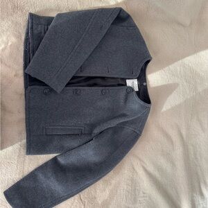 Abercrombie & Fitch Dark Gray Pea Coat